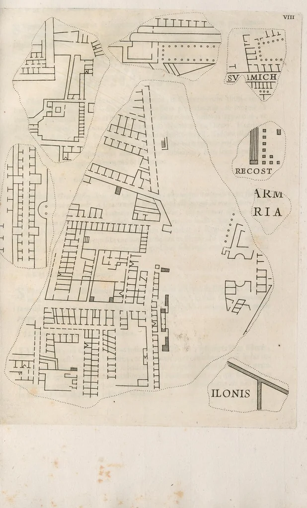 An illustration from Fragmenta vestigii veteris Romae ex lapidibus Farnesianis, 1673, leaf 40