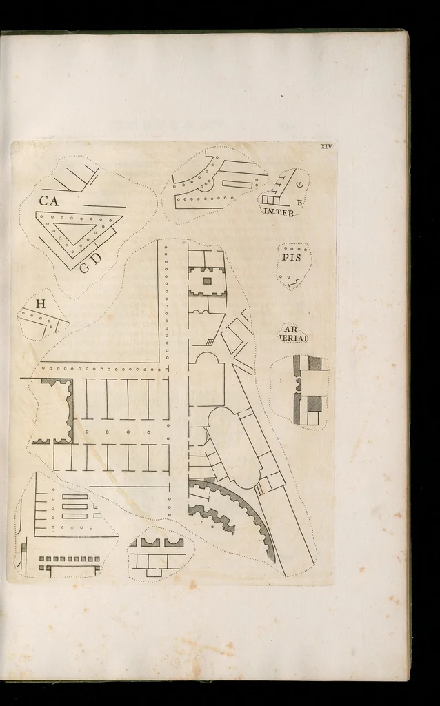 An illustration from Fragmenta vestigii veteris Romae ex lapidibus Farnesianis, 1673, leaf 66