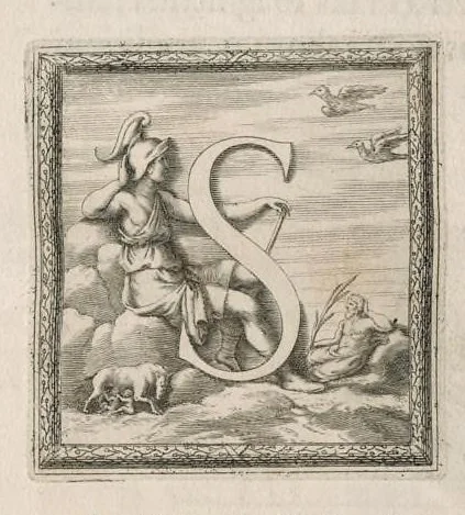 An illustration from Fragmenta vestigii veteris Romae ex lapidibus Farnesianis, 1673, leaf 8