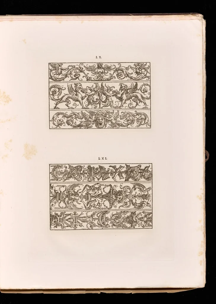 An illustration from Livres à dentelles, 1887, leaf 42