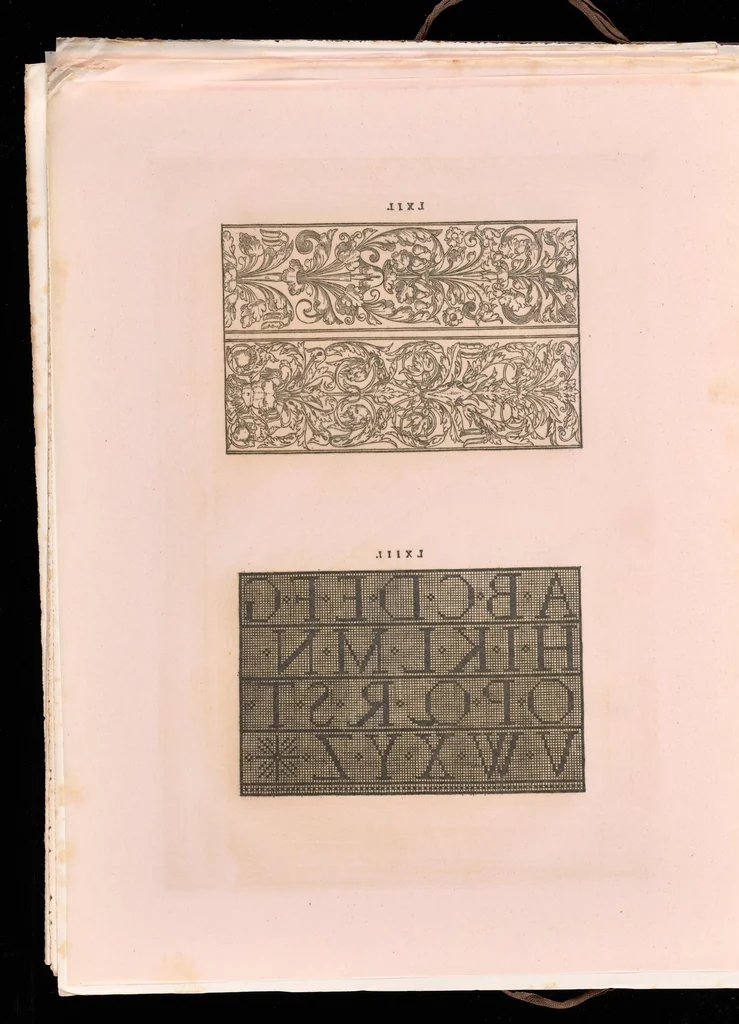 An illustration from Livres à dentelles, 1887, leaf 45
