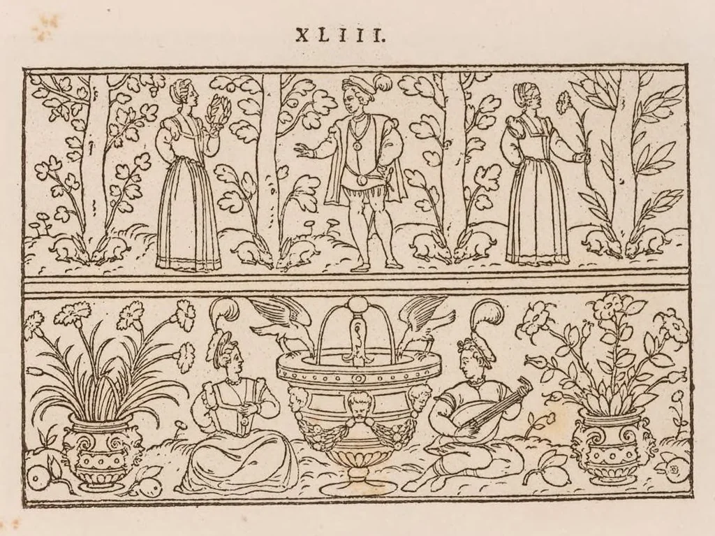 An illustration from Livres à dentelles, 1887, leaf 6