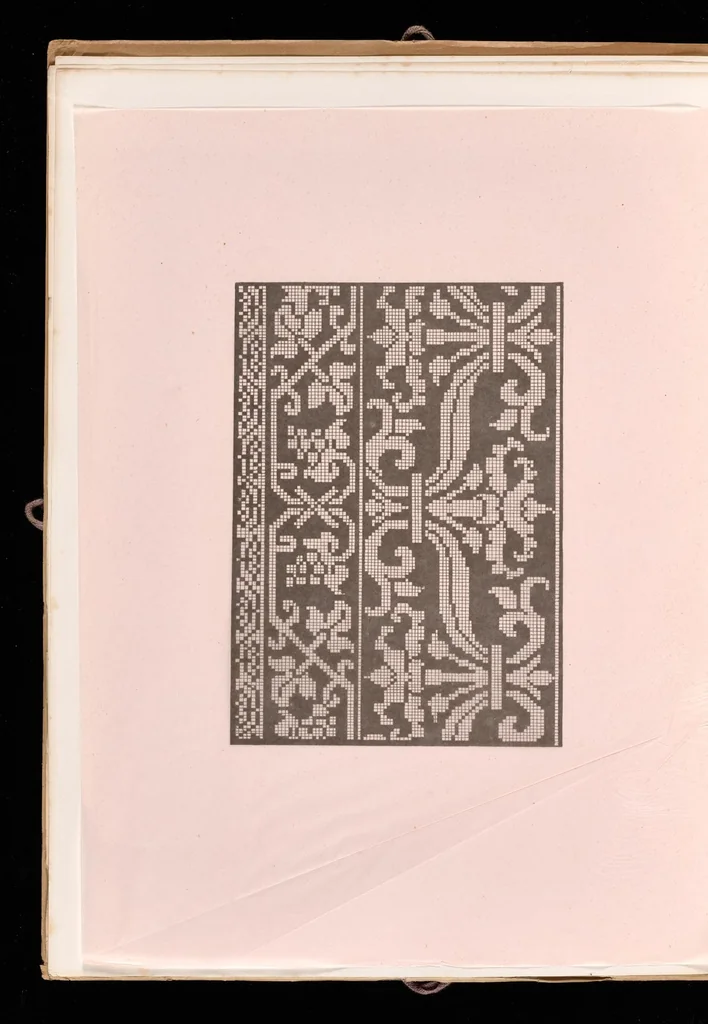 An illustration from Livres à dentelles, 1887, leaf 21