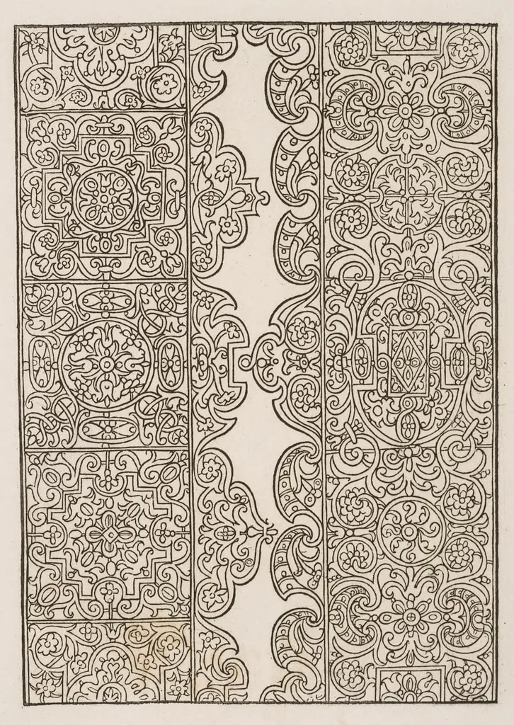 An illustration from Livres à dentelles, 1887, leaf 110