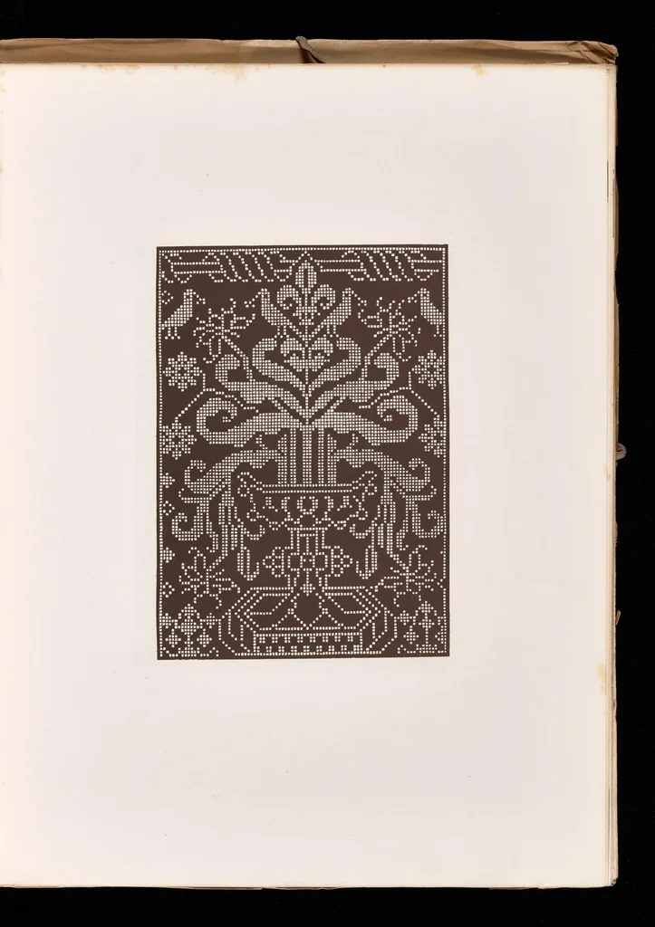 An illustration from Livres à dentelles, 1887, leaf 22