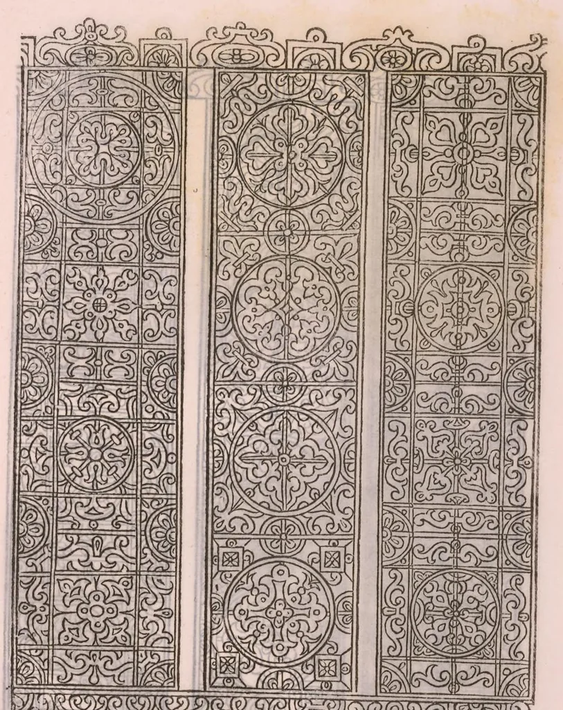 An illustration from Livres à dentelles, 1887, leaf 88