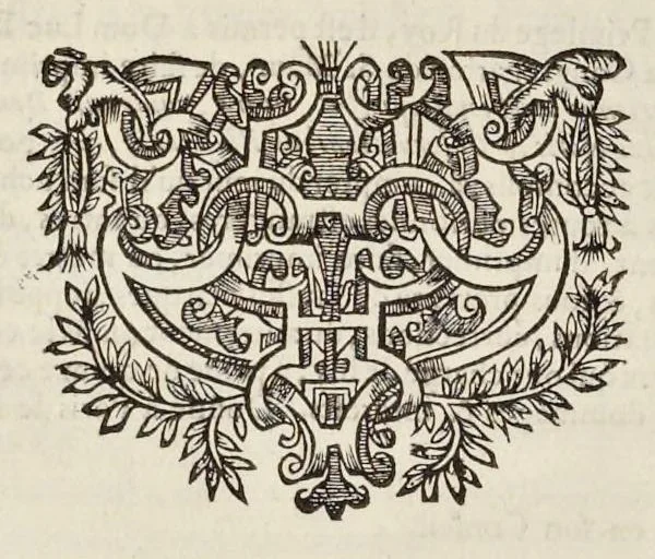 An illustration from Beati Lanfranci Cantuariensis Archiepiscopi, et Angliae Primatis, Ordinis S. Benedicti, Opera omnia quae reperiri potuerunt, 1648, leaf 21