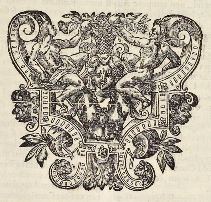 An illustration from Beati Lanfranci Cantuariensis Archiepiscopi, et Angliae Primatis, Ordinis S. Benedicti, Opera omnia quae reperiri potuerunt, 1648, leaf 444