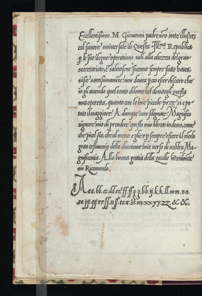 An illustration from Lo presente libro insegna la vera arte delo excelle[n]te scriuere de diuerse varie sorti de litere : le quali se fano p[e]r geometrica ragione & con la presente opera ognuno le potra imparare impochi giorni p[er] lo amaistramento, ragione, & essempli, come qui seguente vederai, 1544, leaf 7