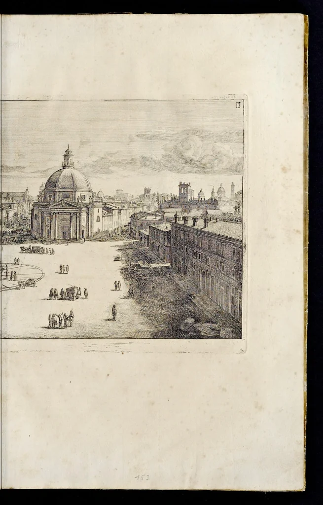 An illustration from L'arte di restituire à Roma la tralasciata nauigatione del suo Teuere : divisa in tre parti. 1. Gl'impedimenti, che sono nell'alueo del Teuere da Roma à Perugia, e suoi rimedij. 2. Le difficoltà, che sono nella nauigatione del Teuere da Roma sino al mare, e suoi rimedij. 3. Nella quale si discorre perche Roma è stata fabricata, e mantenuta sù le sponde del Teuere, e si tratta d'alcun'altre propositioni proficue per lo stato ecclesiastico., 1685, leaf 156