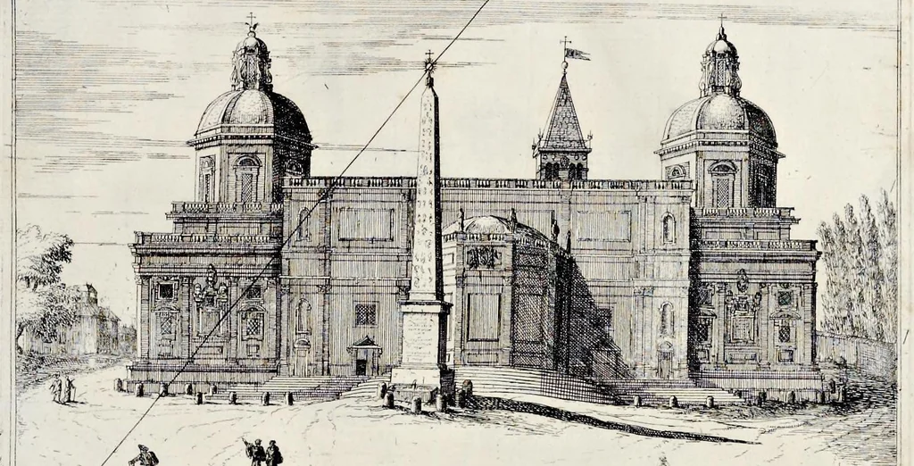 An illustration from L'arte di restituire à Roma la tralasciata nauigatione del suo Teuere : divisa in tre parti. 1. Gl'impedimenti, che sono nell'alueo del Teuere da Roma à Perugia, e suoi rimedij. 2. Le difficoltà, che sono nella nauigatione del Teuere da Roma sino al mare, e suoi rimedij. 3. Nella quale si discorre perche Roma è stata fabricata, e mantenuta sù le sponde del Teuere, e si tratta d'alcun'altre propositioni proficue per lo stato ecclesiastico., 1685, leaf 162