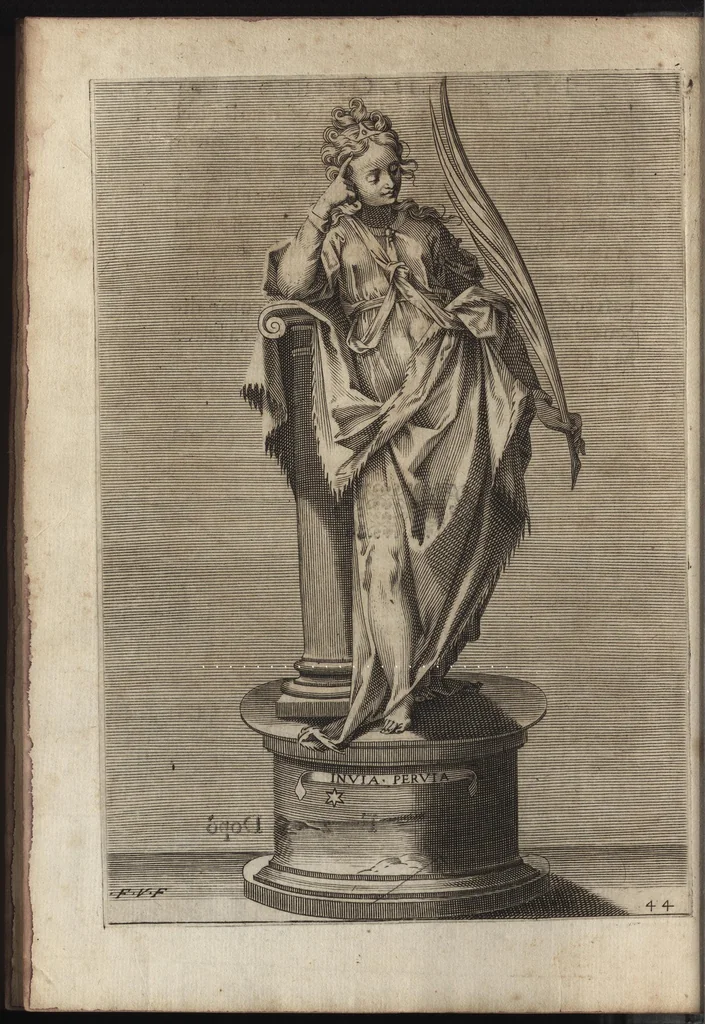 An illustration from La pompa fvnerale fatta dall ill.mo & r.mo s.r cardinale Montalto nella traportatione dell'ossa di Papa Sisto il Qvinto, 1591, leaf 49