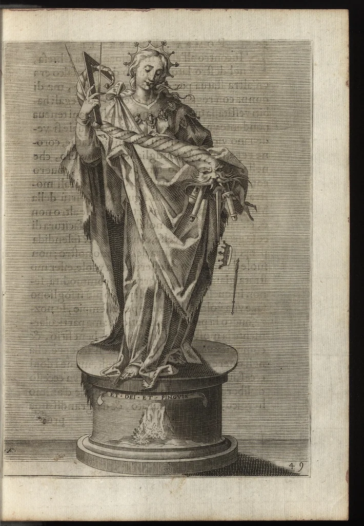 An illustration from La pompa fvnerale fatta dall ill.mo & r.mo s.r cardinale Montalto nella traportatione dell'ossa di Papa Sisto il Qvinto, 1591, leaf 54