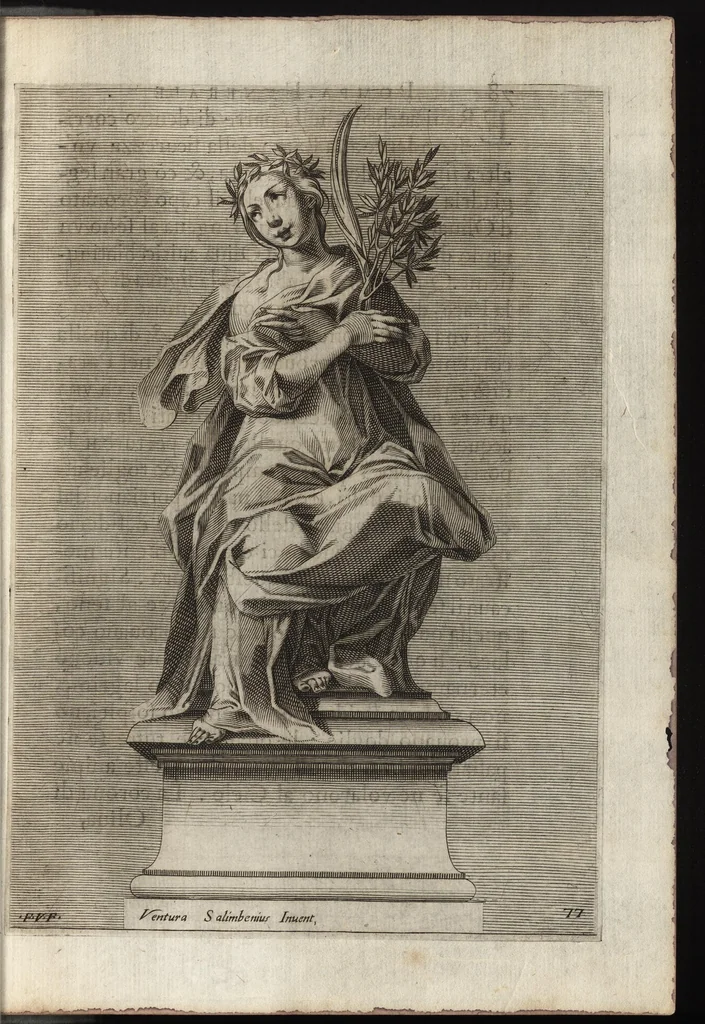 An illustration from La pompa fvnerale fatta dall ill.mo & r.mo s.r cardinale Montalto nella traportatione dell'ossa di Papa Sisto il Qvinto, 1591, leaf 82