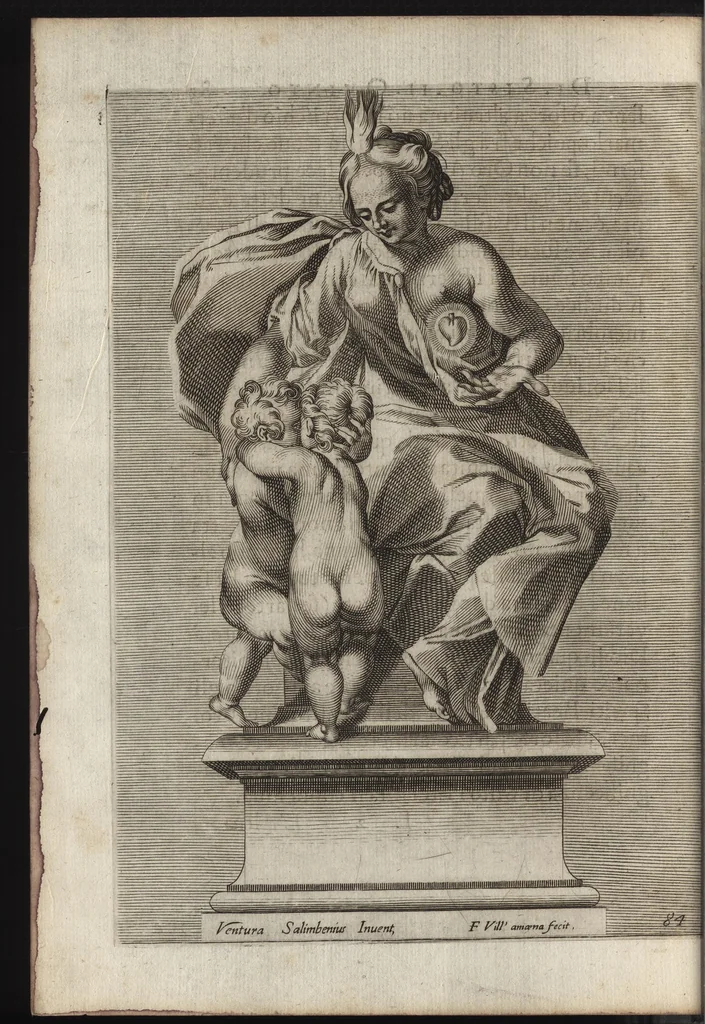 An illustration from La pompa fvnerale fatta dall ill.mo & r.mo s.r cardinale Montalto nella traportatione dell'ossa di Papa Sisto il Qvinto, 1591, leaf 89