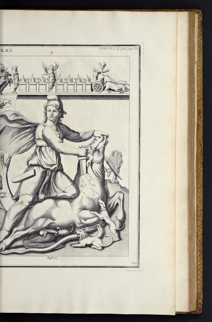 An illustration from L'antiquité expliquée et représentée en figures ..., 1719, leaf 392