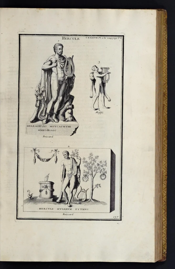 An illustration from L'antiquité expliquée et représentée en figures ..., 1719, leaf 74