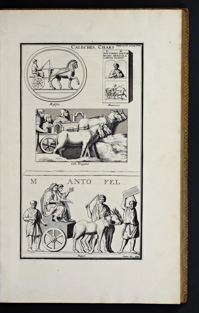 An illustration from L'antiquité expliquée et représentée en figures ..., 1719, leaf 52