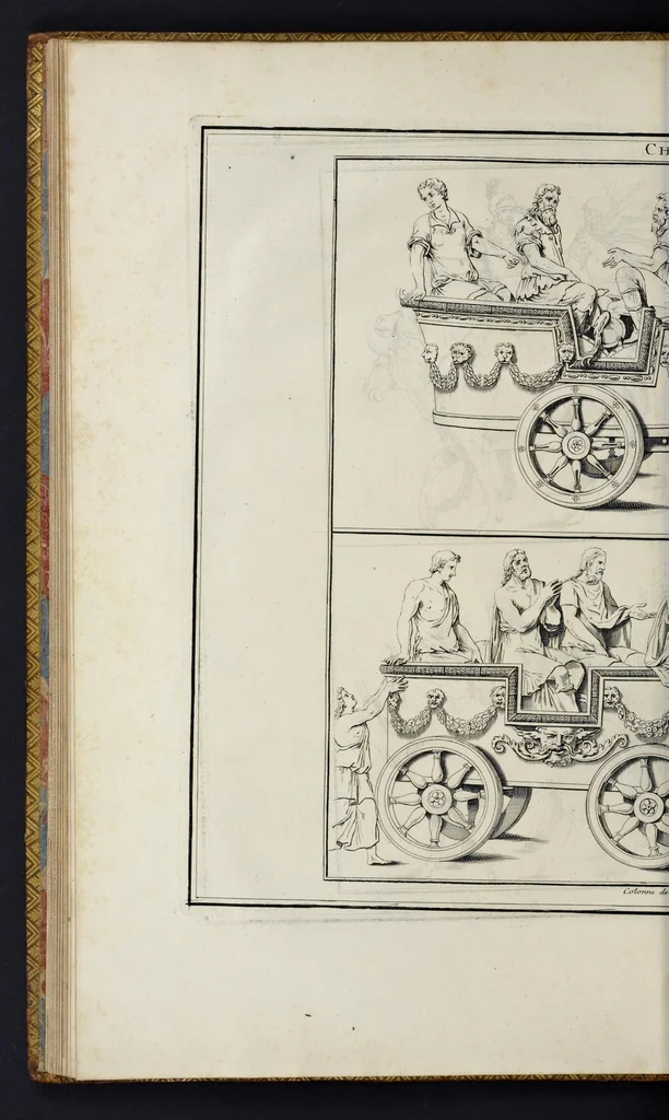 An illustration from L'antiquité expliquée et représentée en figures ..., 1719, leaf 55