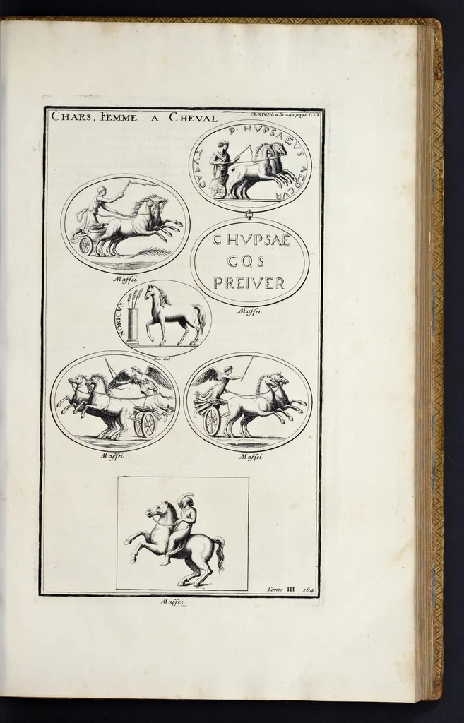 An illustration from L'antiquité expliquée et représentée en figures ..., 1719, leaf 208