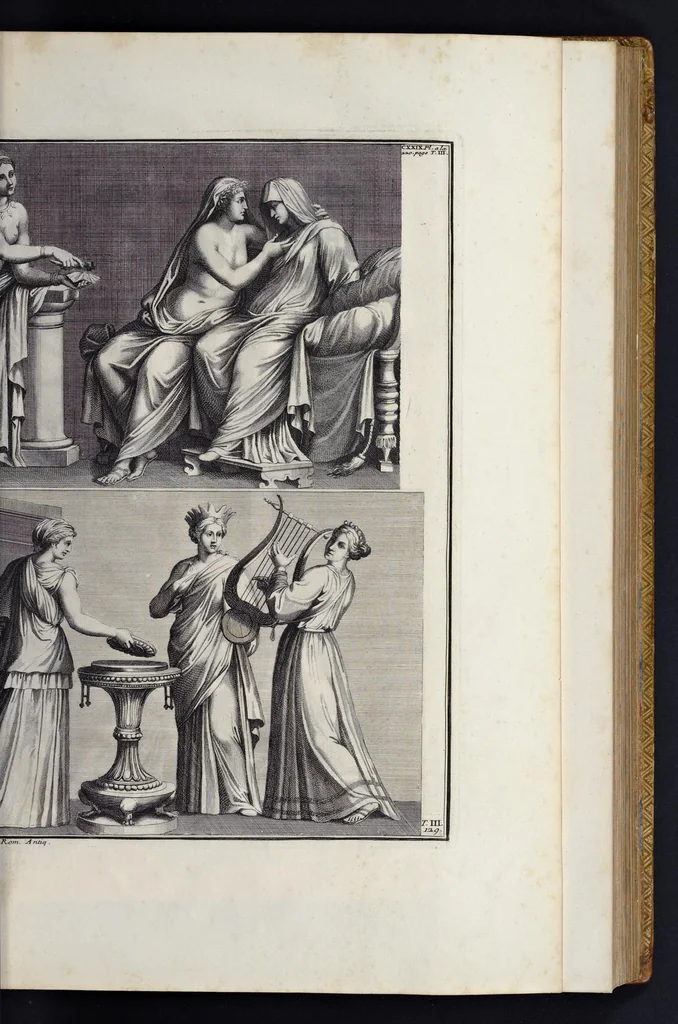 An illustration from L'antiquité expliquée et représentée en figures ..., 1719, leaf 52