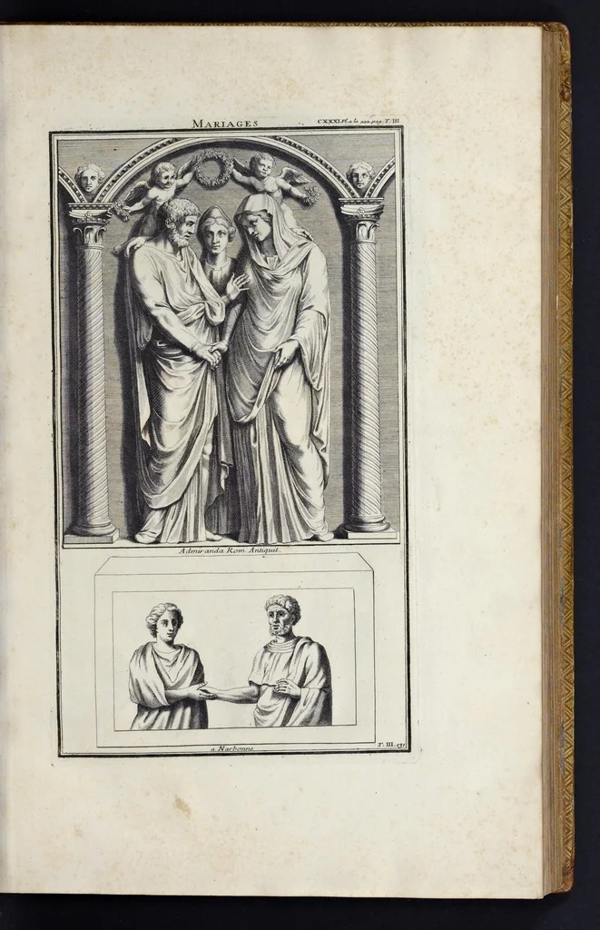 An illustration from L'antiquité expliquée et représentée en figures ..., 1719, leaf 60