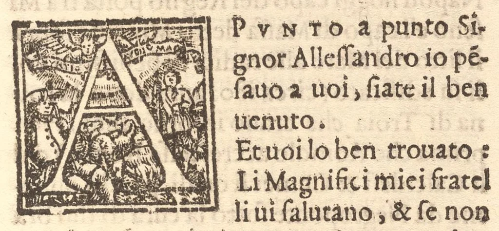 An illustration from L'antiqvita, sito, chiese, corpi santi, reliqvie et statve di Roma. Con l'origine e nobilta di Napoli, 1569, leaf 202