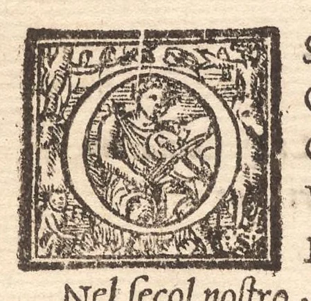 An illustration from L'antiqvita, sito, chiese, corpi santi, reliqvie et statve di Roma. Con l'origine e nobilta di Napoli, 1569, leaf 5
