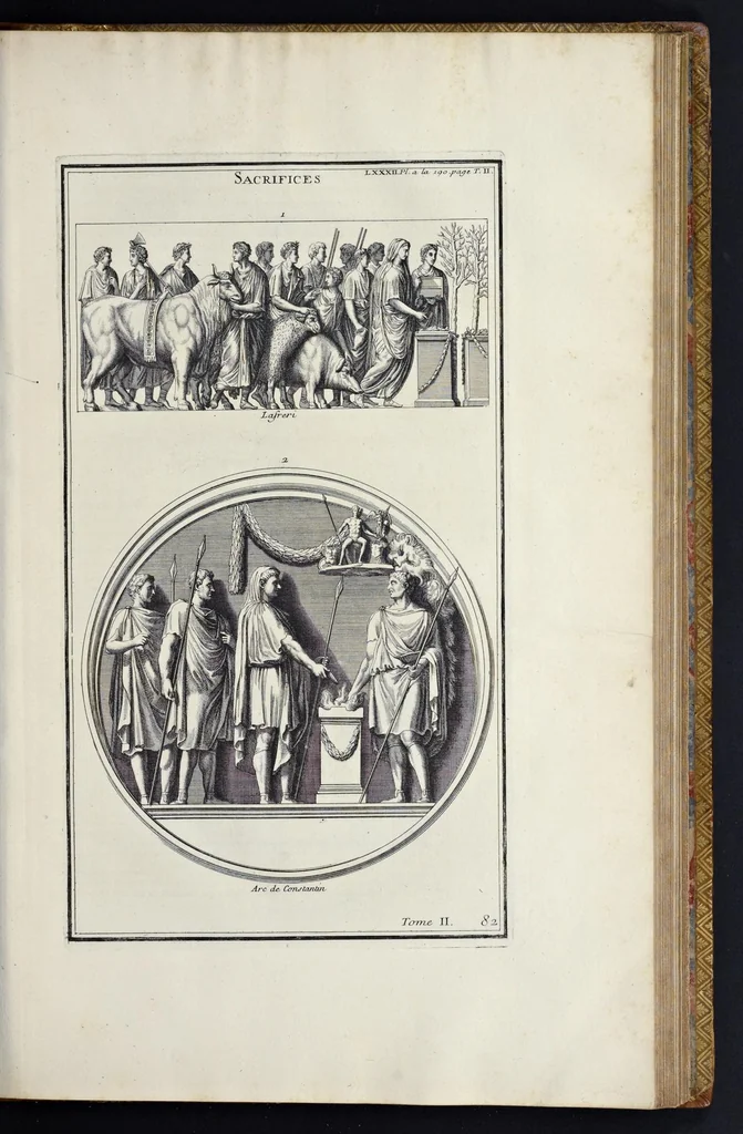 An illustration from L'antiquité expliquée et représentée en figures ..., 1719, leaf 388