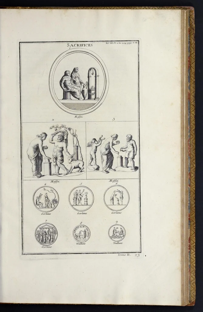 An illustration from L'antiquité expliquée et représentée en figures ..., 1719, leaf 430