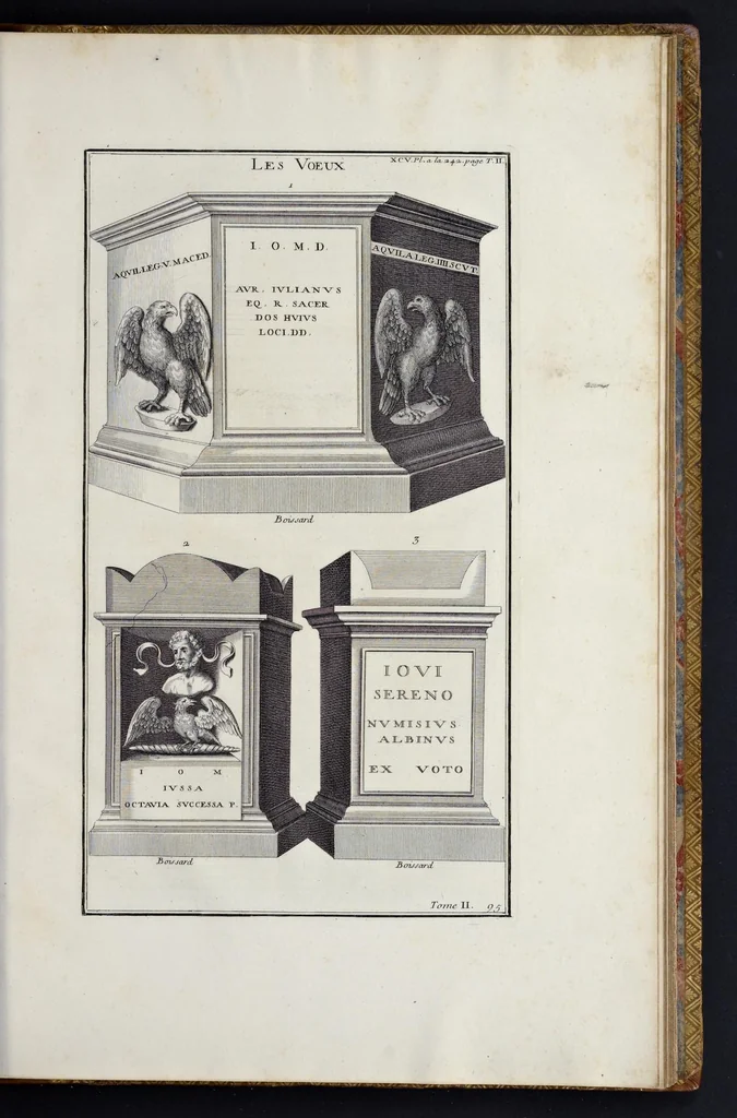 An illustration from L'antiquité expliquée et représentée en figures ..., 1719, leaf 472
