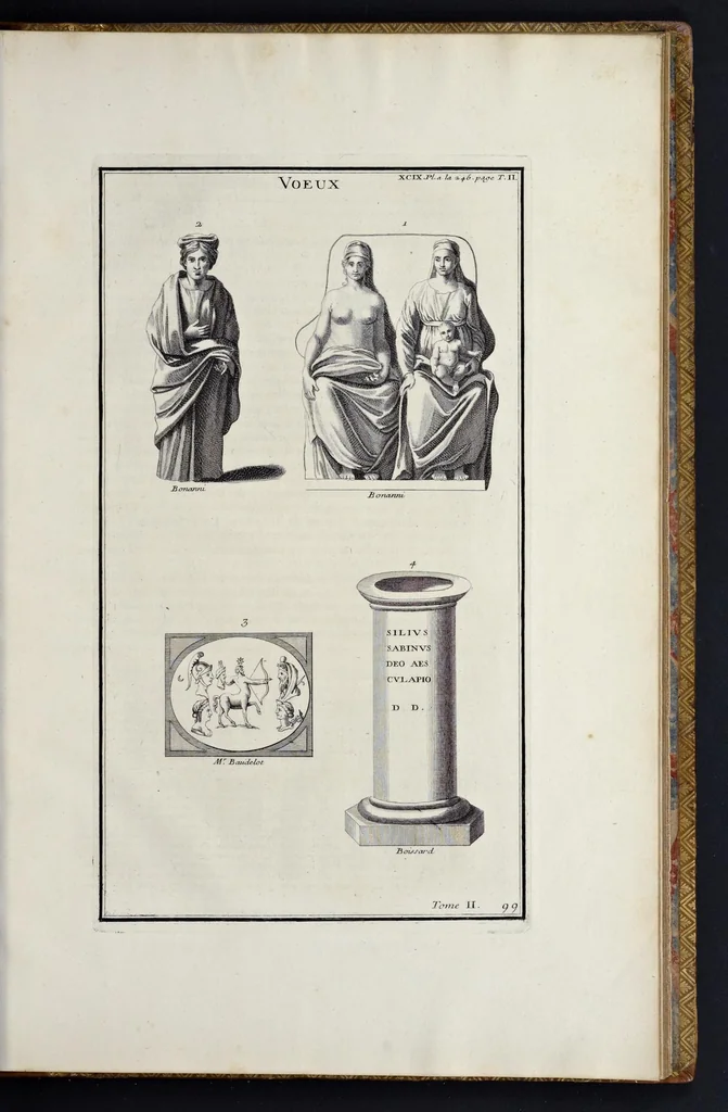An illustration from L'antiquité expliquée et représentée en figures ..., 1719, leaf 484