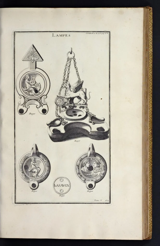 An illustration from L'antiquité expliquée et représentée en figures ..., 1719, leaf 120