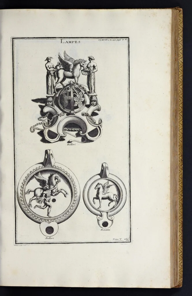 An illustration from L'antiquité expliquée et représentée en figures ..., 1719, leaf 128