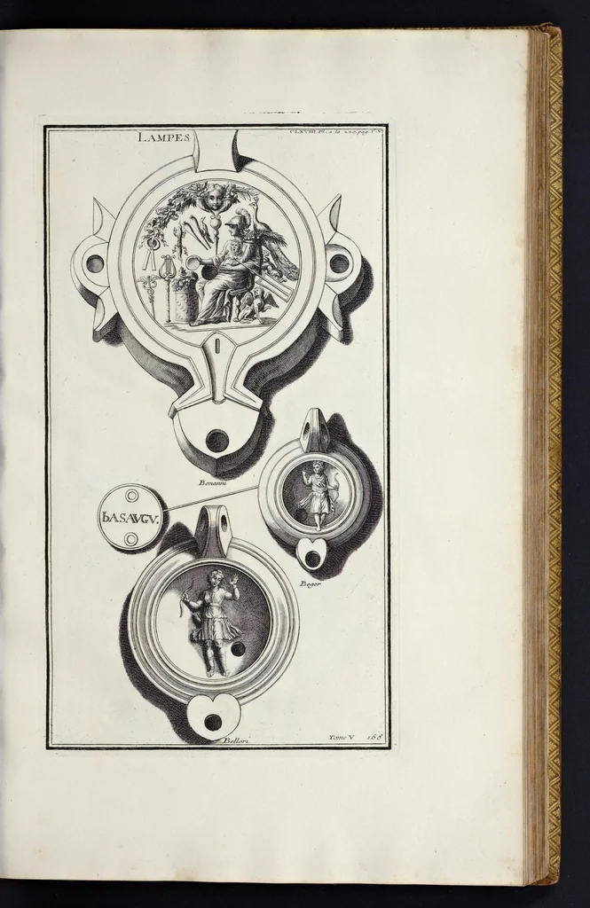 An illustration from L'antiquité expliquée et représentée en figures ..., 1719, leaf 134