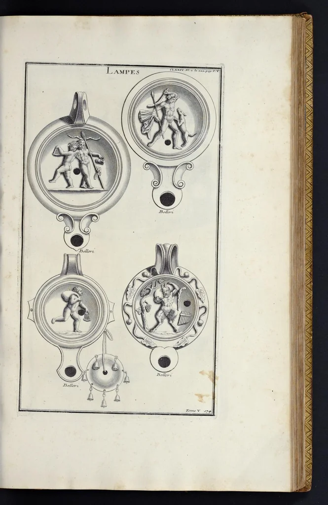 An illustration from L'antiquité expliquée et représentée en figures ..., 1719, leaf 148