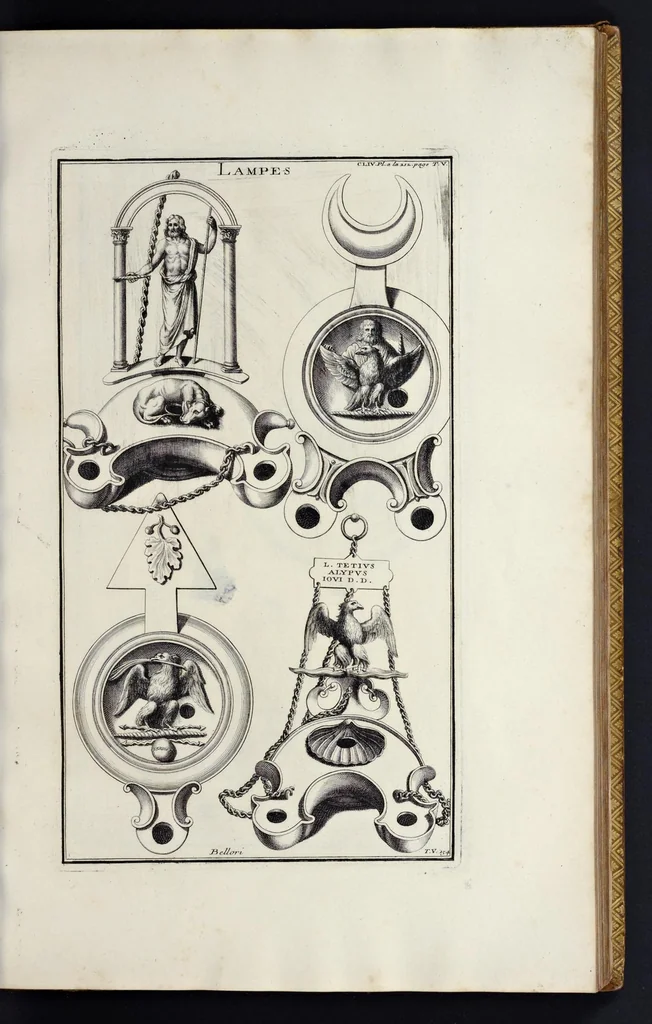 An illustration from L'antiquité expliquée et représentée en figures ..., 1719, leaf 98