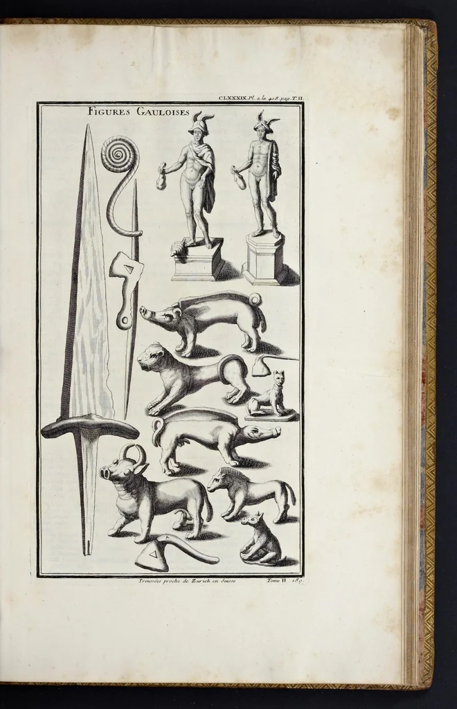 An illustration from L'antiquité expliquée et représentée en figures ..., 1719, leaf 346