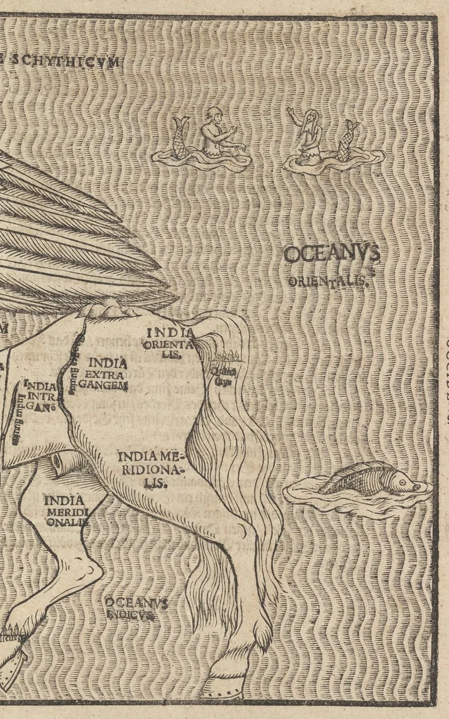 An illustration from Itinerarium Sacrae Scripturae, das ist, Ein Reisebuch uber die gantze heilige Schrifft in zwey Bücher getheilet : der erste Theil begreifft alle Reisen der lieben Patriarchen, Richter, Könige, Propheten, Fürsten, etc. nach deutschen Meilen ausgerechnet vnnd die Ländere Städte, Wasser, Berg vnd Thal, deren in heiliger Schrifft gedacht wird, nach aller Gelegenheit und Gestalt beschrieben ... der ander gehet auff das Newe Testament vnd zeiget an wie die Jungfraw Maria, Joseph, die Weisen aus Morgenland, der Herr Jesus Christus vnd die lieben Apostel gereiset haben ... : zuuor gemehret mit einem Büchlein De Monetis et Mensuris, darin alle Silbern vnd Goldmüntze, auch Korn vnd Weinmass, deren in heiliger Schrifft gedacht, nach Notturfft erkleret werden : jetzt aber auffs newe durch den Autoren selbst mit Fleiss vbersehen ... gemehret vnd gebessert, insonderheit aber mit einer feinen nützlichen Erklerung dess Buchs Josua, 1597, leaf 36