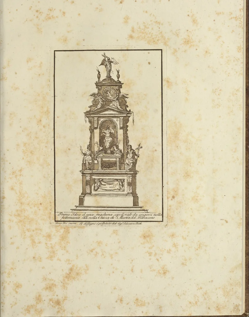 An illustration from Raccolta di disegni originali di Mauro Tesi : estratti da diverse collezioni, 1787, leaf 46
