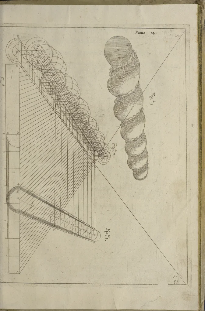 An illustration from L'architettura civile : preparata sú la geometria, e ridotta alle prospettive : considerazioni pratiche, 1711, leaf 250