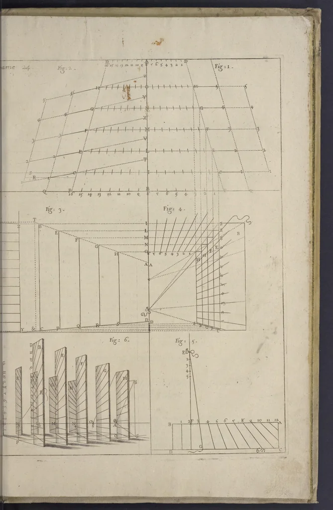 An illustration from L'architettura civile : preparata sú la geometria, e ridotta alle prospettive : considerazioni pratiche, 1711, leaf 302