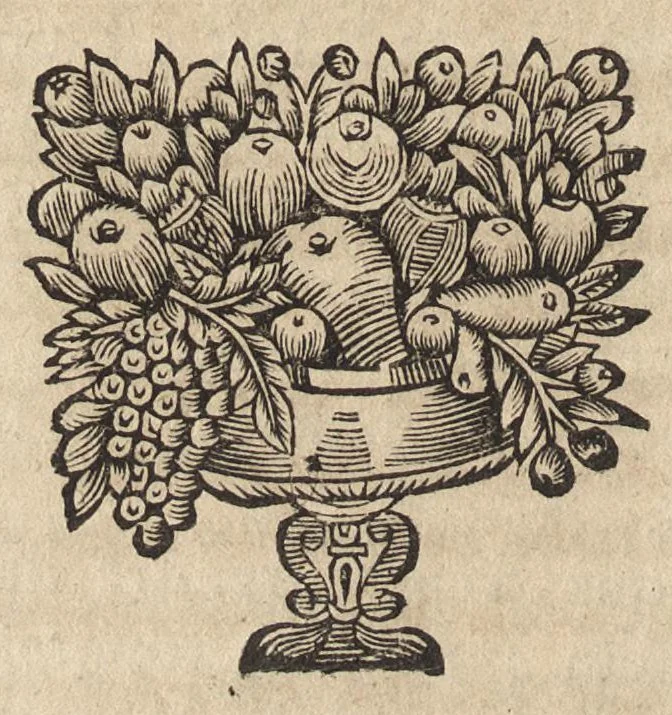 An illustration from Des decorations funebres : ou il est amplement traité des tentures, des lumieres, des mausolées, catafalques, inscriptions & autres ornemens funebres; avec tout ce qui s'est fait de plus considerable depuis plus d'un siecle, pour les papes, empereurs, rois, reines, cardinaux, princes, prelats, sçavans & personnes illustres en naissance, vertu & dignité, 1683, leaf 105