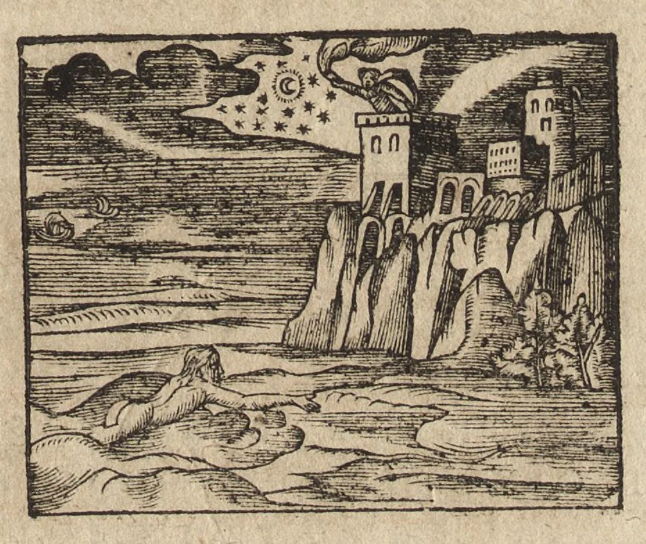 An illustration from Des decorations funebres : ou il est amplement traité des tentures, des lumieres, des mausolées, catafalques, inscriptions & autres ornemens funebres; avec tout ce qui s'est fait de plus considerable depuis plus d'un siecle, pour les papes, empereurs, rois, reines, cardinaux, princes, prelats, sçavans & personnes illustres en naissance, vertu & dignité, 1683, leaf 162