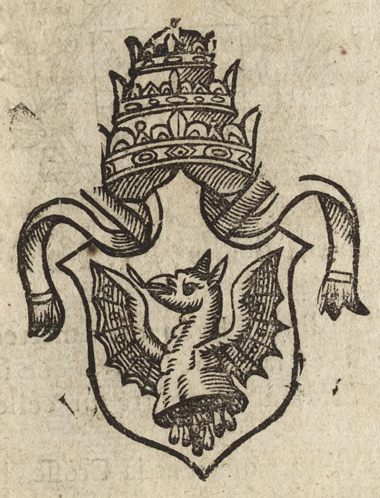 An illustration from Des decorations funebres : ou il est amplement traité des tentures, des lumieres, des mausolées, catafalques, inscriptions & autres ornemens funebres; avec tout ce qui s'est fait de plus considerable depuis plus d'un siecle, pour les papes, empereurs, rois, reines, cardinaux, princes, prelats, sçavans & personnes illustres en naissance, vertu & dignité, 1683, leaf 256