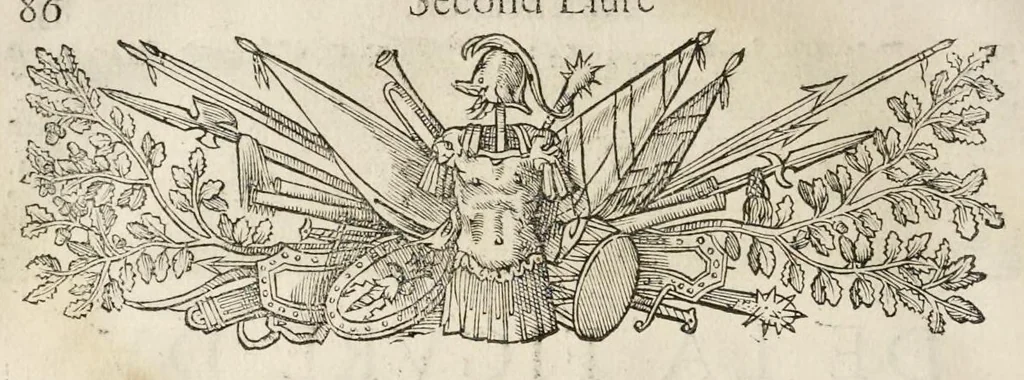An illustration from La fortification demonstree et reduicte en art, 1620, leaf 105
