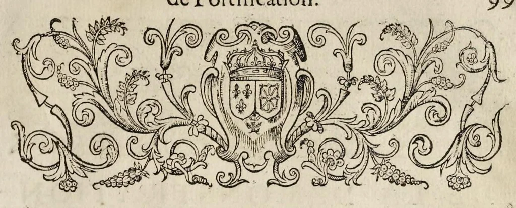 An illustration from La fortification demonstree et reduicte en art, 1620, leaf 118