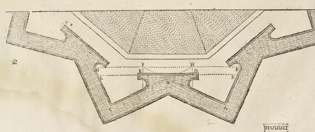 An illustration from La fortification demonstree et reduicte en art, 1620, leaf 139