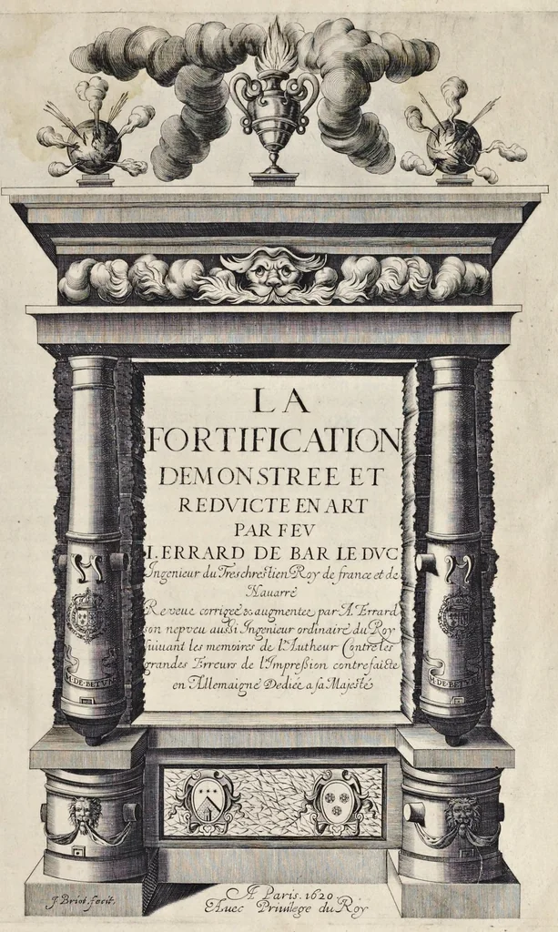 An illustration from La fortification demonstree et reduicte en art, 1620, leaf 4
