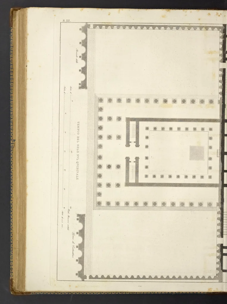 An illustration from L'architettura antica descritta e dimostrata coi monumenti ... : opera divisa in tre sezioni risguardanti la storia, la teorica, e le pratiche dell' architettura egiziana, greca e romana, 1830, leaf 133